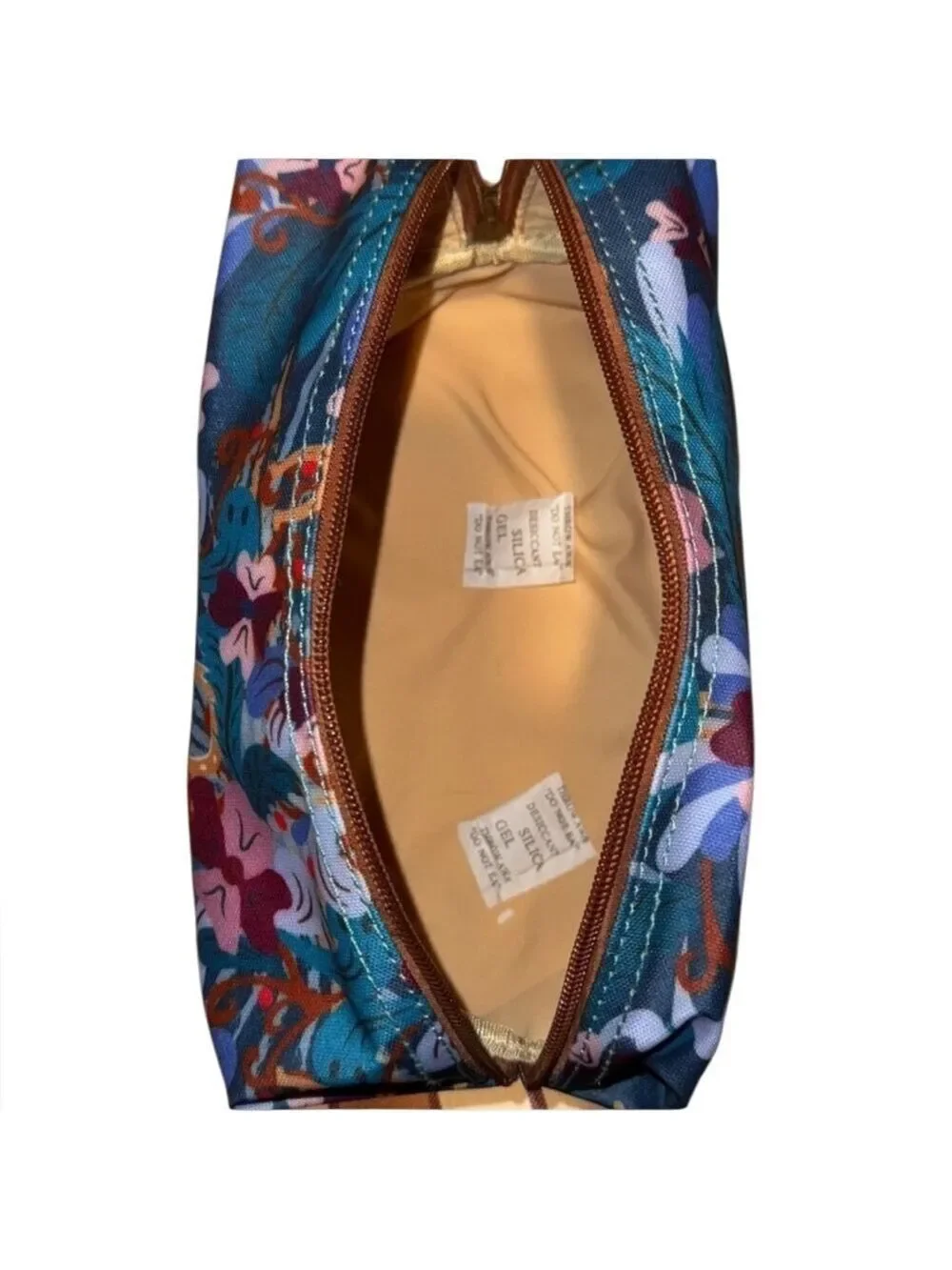 Catchfly Gold Horseshoe Cosmetic Pouch Bag NWT